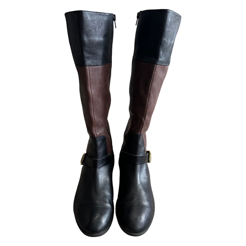 Women's Lauren Ralph Lauren Heeled Boots 8.5 Black Brown